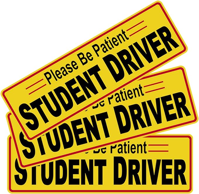 Student Driver Stickers (3 pack) | Sticker Fritz