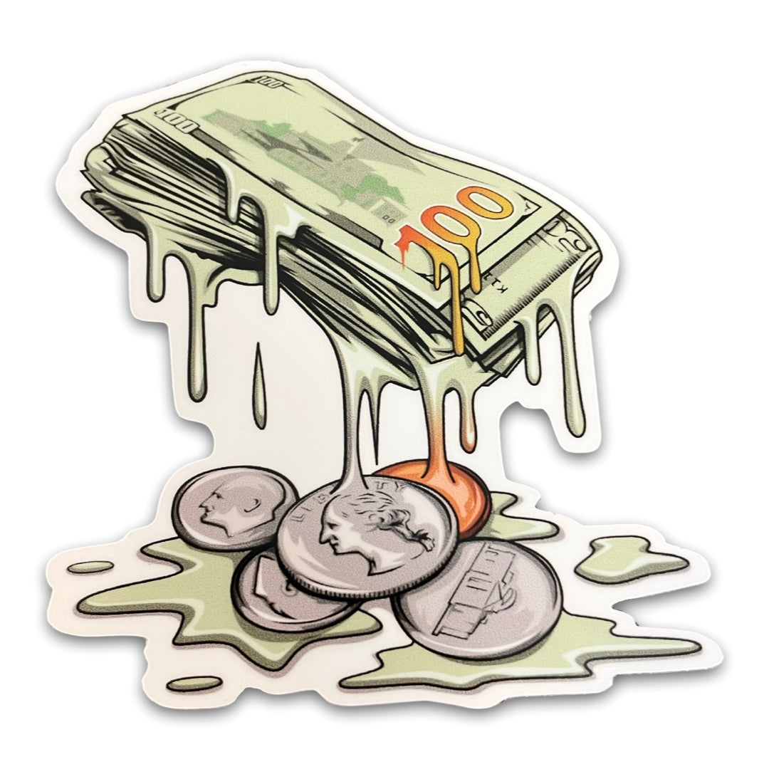 Cash Drip Sticker