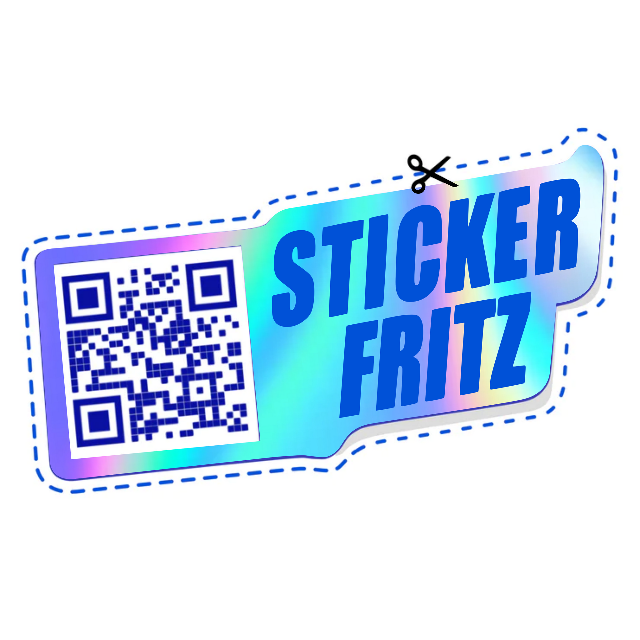 Holographic QR Code Stickers